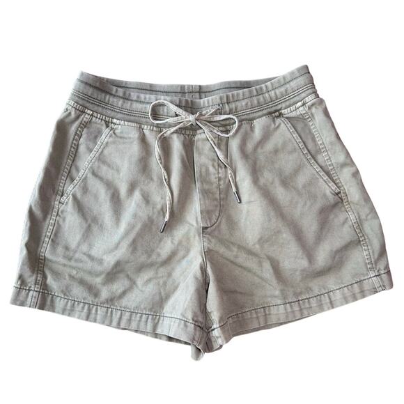 Gap Garment Dyed Shorts Drawstring High Waisted Cotton Pull On Extra Small Green - Picture 1 of 12